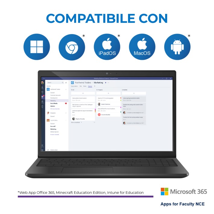 Microsoft 365 Apps for Faculty NCE -  1 licenza...