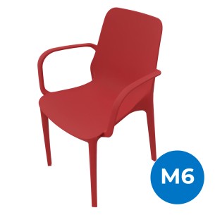 Sedia Ginevra con Braccioli - Altezza Seduta 47 cm -...