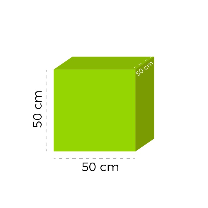 Cubo Morbido - Dimensioni 50 x 50 x 50 cm -...