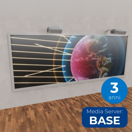 Parete Immersiva Interattiva Doppia - Licenze 3 ANNI e MediaServer BASE - Installazione...