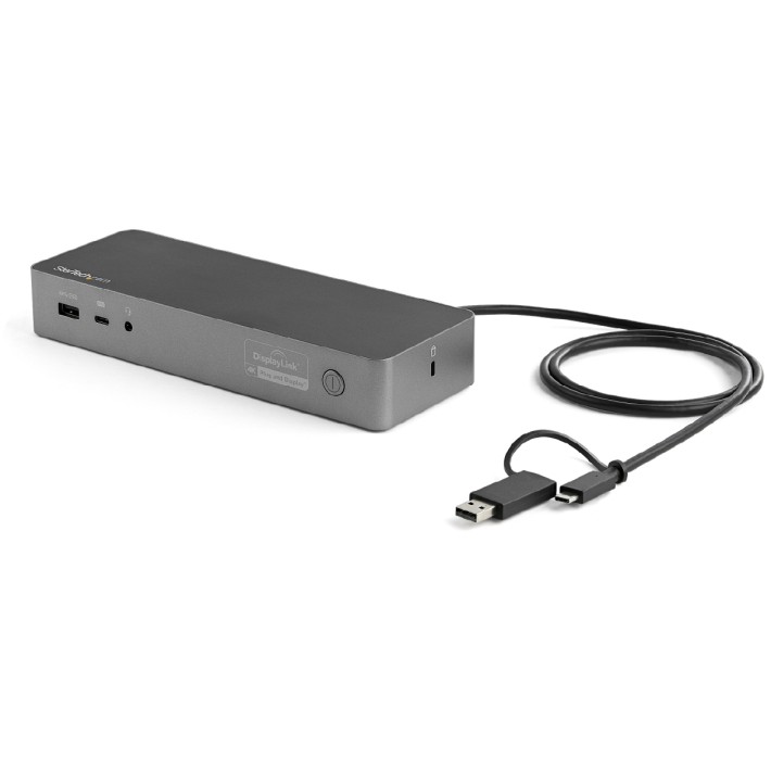 Docking Station USB C e USB A - Doppio Display Port 4K e HDMI