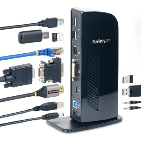 Docking Station Universale USB 3.0 a Doppio Monitor - Uscita DVI e HDMI