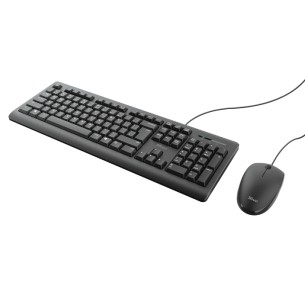 Kit Tastiera IT e Mouse - Trust Primo - Silent Wired - Nero 2