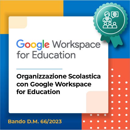 Illustrazione di un percorso formativo su organizzazione scolastica con Google Workspace
