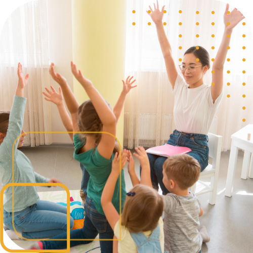 Maestra Lezione con bambini