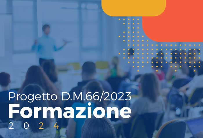 Aula con insegnante e studenti, simbolo della formazione per la transizione digitale