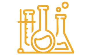 Icona di laboratorio scientifico, rappresenta i laboratori digitali e innovativi per l'apprendimento
