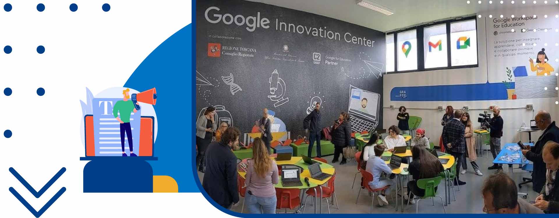 Innovation Center in ambiente Google in Italia al Liceo artistico, coreutico e scientifico...