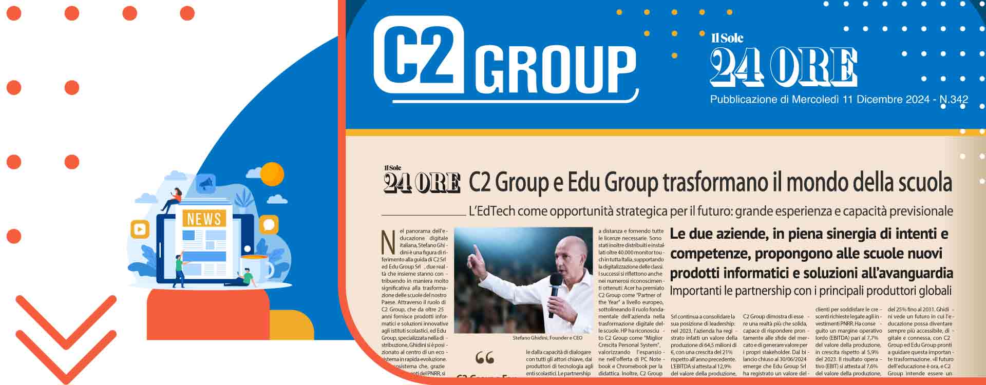 Il Sole 24 Ore | C2 Group: al centro del futuro dell’educazione digitale