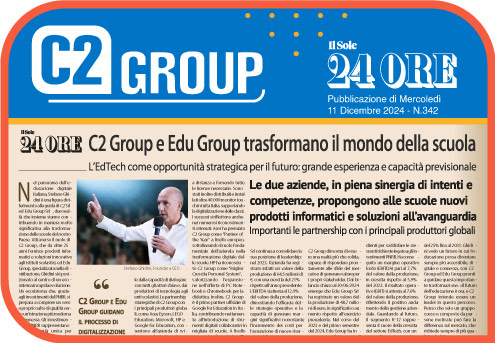Il Sole 24 Ore | C2 Group: al centro del futuro dell’educazione digitale